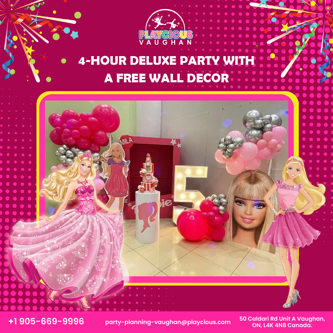 Gear up for the best Party experience by booking 4-Hour Deluxe Party at Playcious and Ge themed Decoration for FREE.
For more details give us a call on
(905) 669 9996
Or visit:
party-planning-vaughan@playcious.com
50 Caldari Rd, Unit A Vaughan
#playcious #vaughan #timetoplay #sanitize #club #celebration #discount #summerdeal #partyplanner #eventplanner #party
#kidsparty #birthdayparty #decoration #partyinspiration #partytime #bridalshower #partysupplies #eventdecor #decor #dekorasiulangtahun #balloongarland #desserttable #events #kidsparty #partyparty #wedding #balloondecor #birthdaydecor #decorationparty