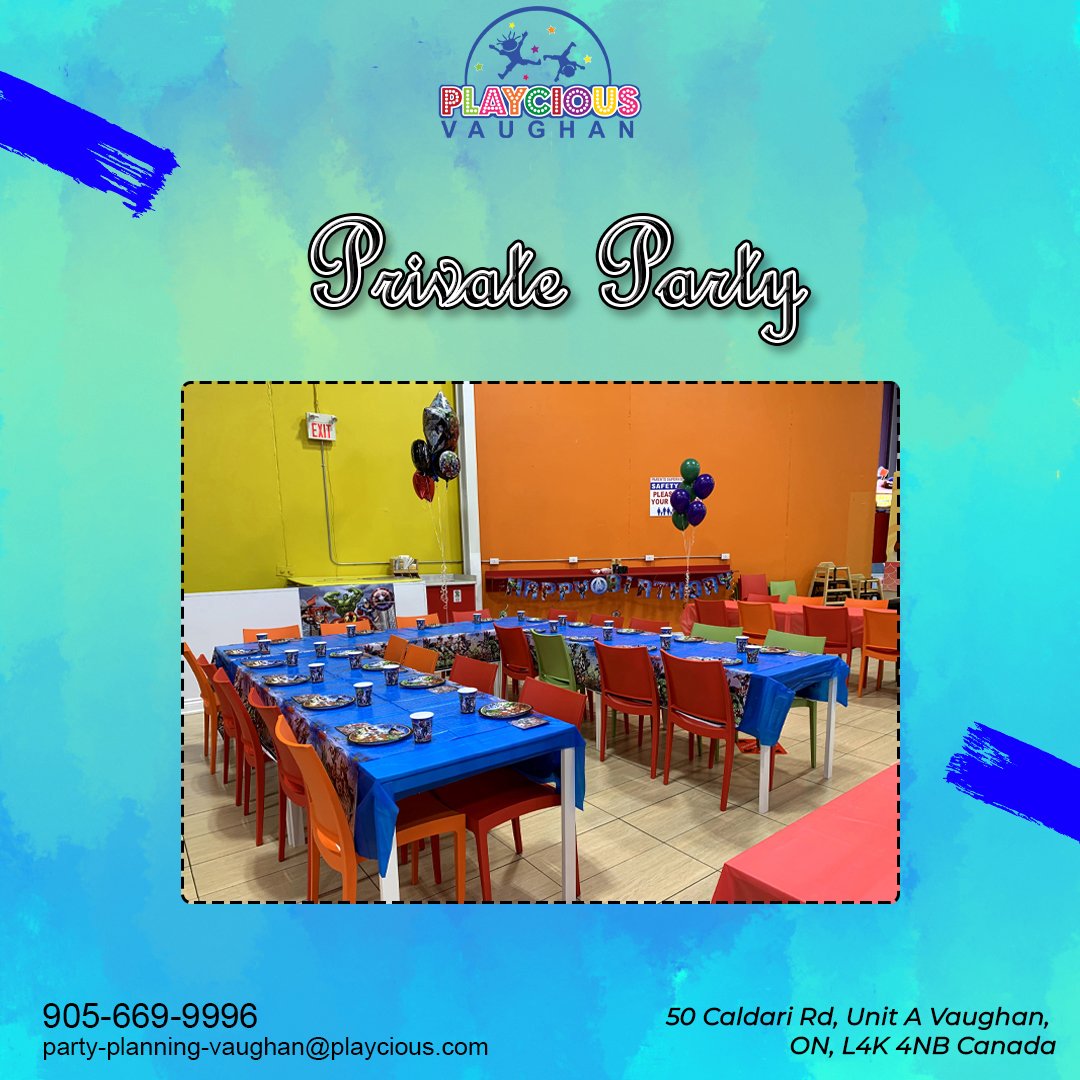 Celebrating Little Smiles: Your Private Party Destination
For more details give us a call on
(𝟗𝟎𝟓) 𝟔𝟔𝟗 𝟗𝟗𝟗𝟔
Or visit:
party-planning-vaughan@playcious.com
50 Caldari Rd, Unit A Vaughan

#playcious #vaughan #timetoplay #sanitize #party #club #celebration
#birthdayparty #birthdaygirl #theme #eventplanner #torontokidsbirthday #kidsbirthdaygifts #kidsbirthdayinvitation #celebritykidsbirthday #kidsbirthdayplanner #kidsbirthdayphotography #kidsbirthdaypresent #kidsbirthdayidea #kidsbirthdaycards #kidsbirthdaythemes #kidsbirthdaytheme