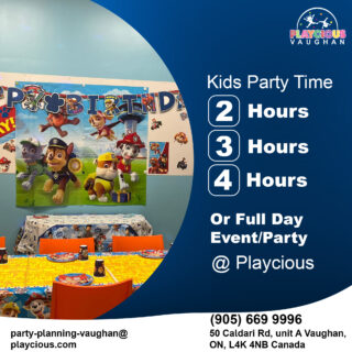 Book Playcious for 2-hour, 3-hour, 4-hour or Full day Kids party/event.

For more details give us a call on
(905) 669 9996
Or visit:
party-planning-vaughan@playcious.com
50 Caldari Rd, Unit A Vaughan

#playcious #vaughan #timetoplay #sanitize #club #celebration #birthdayparty #birthday #party #dance #birthday #instagood
#kidparties #kidsparty #birthdayparty #birthdaypartyvenue #birthdaydecor #birthdaypartydecor #birthdaypartyfun #birthdaypartyideas #kidsparty #funtimes #themeparty