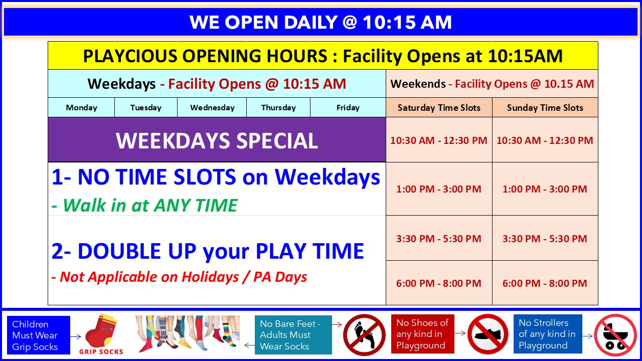 Opening Hours 1 Sep 2024